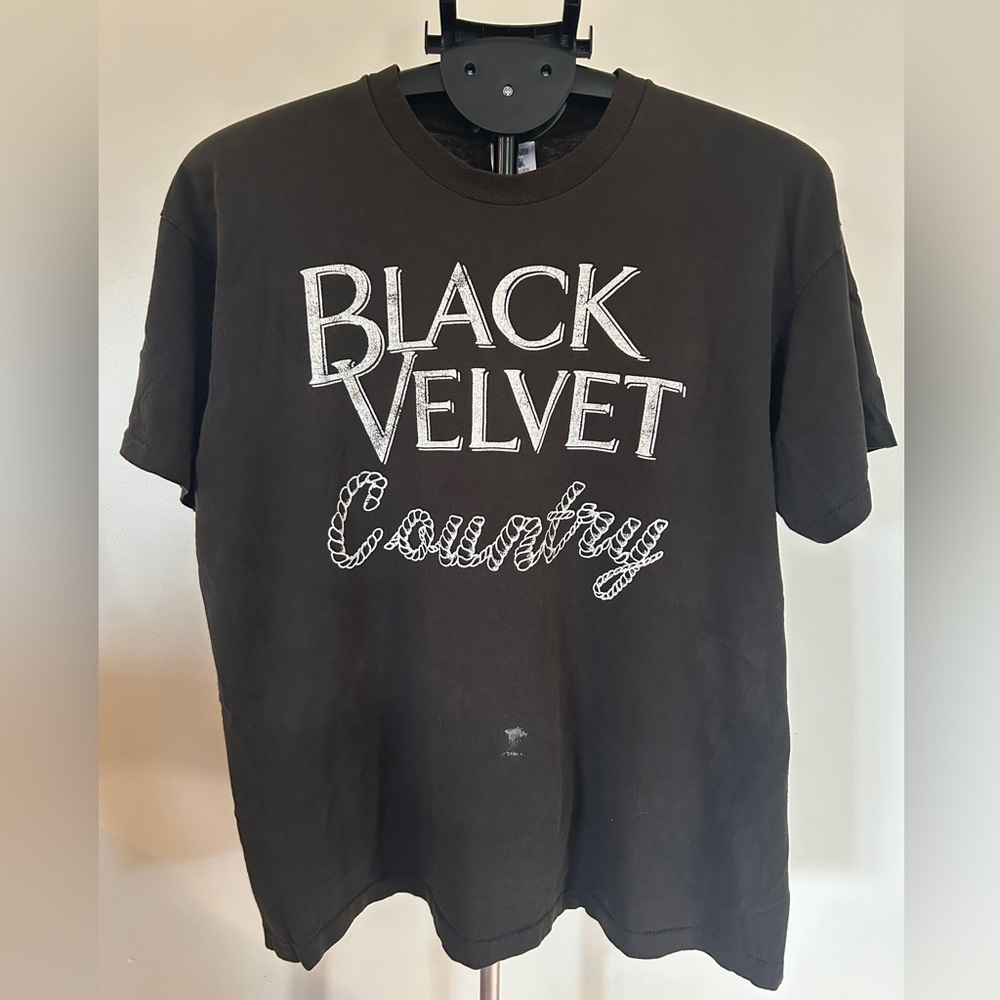Vintage Black Velvet Whiskey 90s Graphic Tee XL